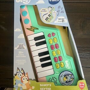 VTech Bluey Keytar - Pink and Green Musical Toy